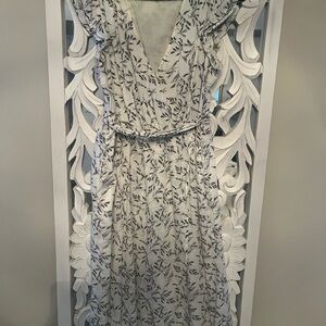 Target Cream Maxi Dress with Black Floral Print